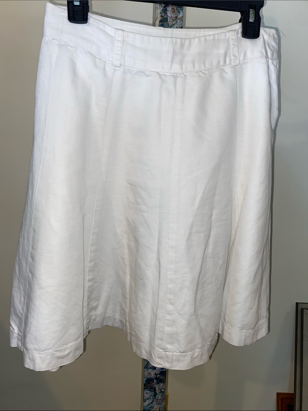 J. Crew Factory White A-Line Skirt Vintage
